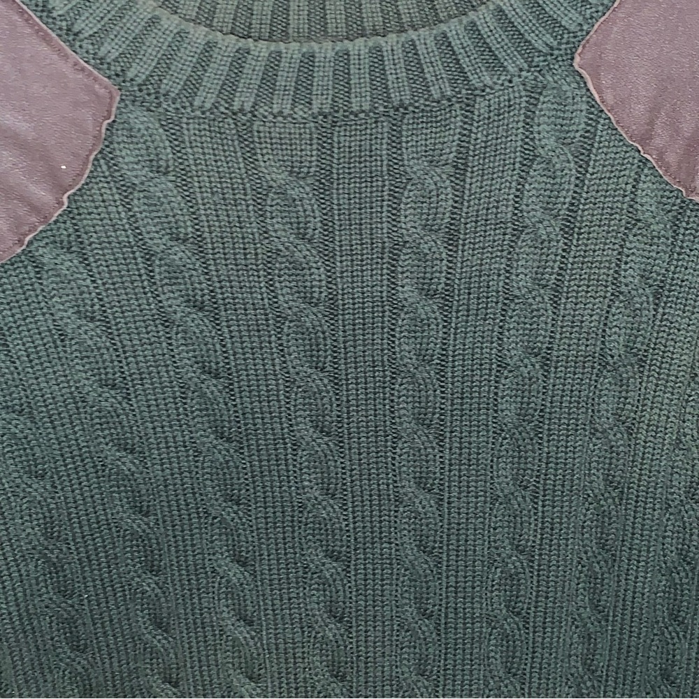 525 America Cable Knit Shoulder Patch Sweater - Picture 4 of 9